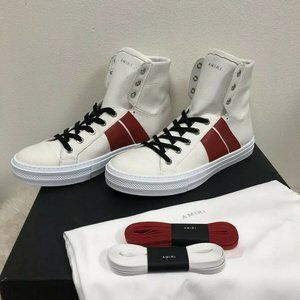 NIB Amiri Men Sunset High Top Bone Skeleton Skel-top Stadium Sneakers 41 US 8